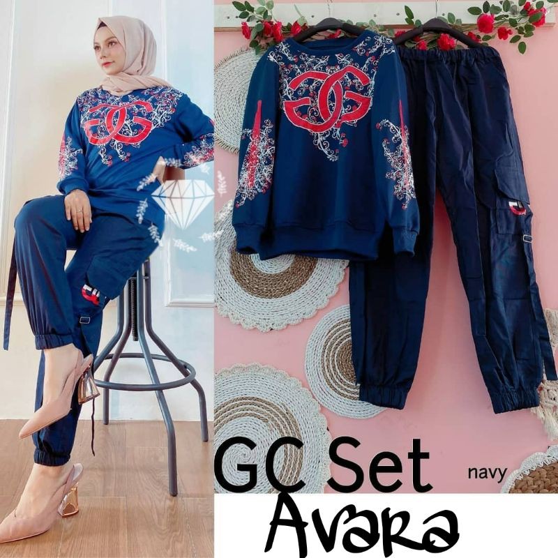 SET CELANA AVARA GC, BABYTERRY, GAMIS HIJAB MUSLIM, SETELAN