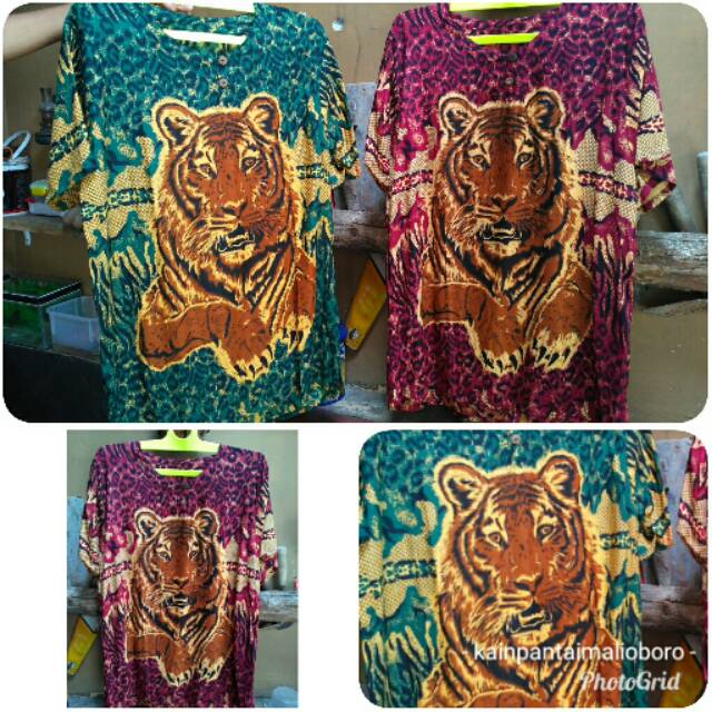 Kaos jogja kaos malioboro macan, kaos etnik dashiki macan warna, kaos malioboro macan
