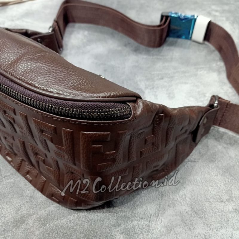 Waistbag Fendi Belt bag Black Embos Premium Bag Leather