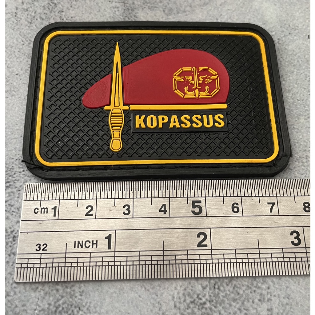 Patch Kopassus (Kotak) - Patch Velcro Kopassus - Prepetan