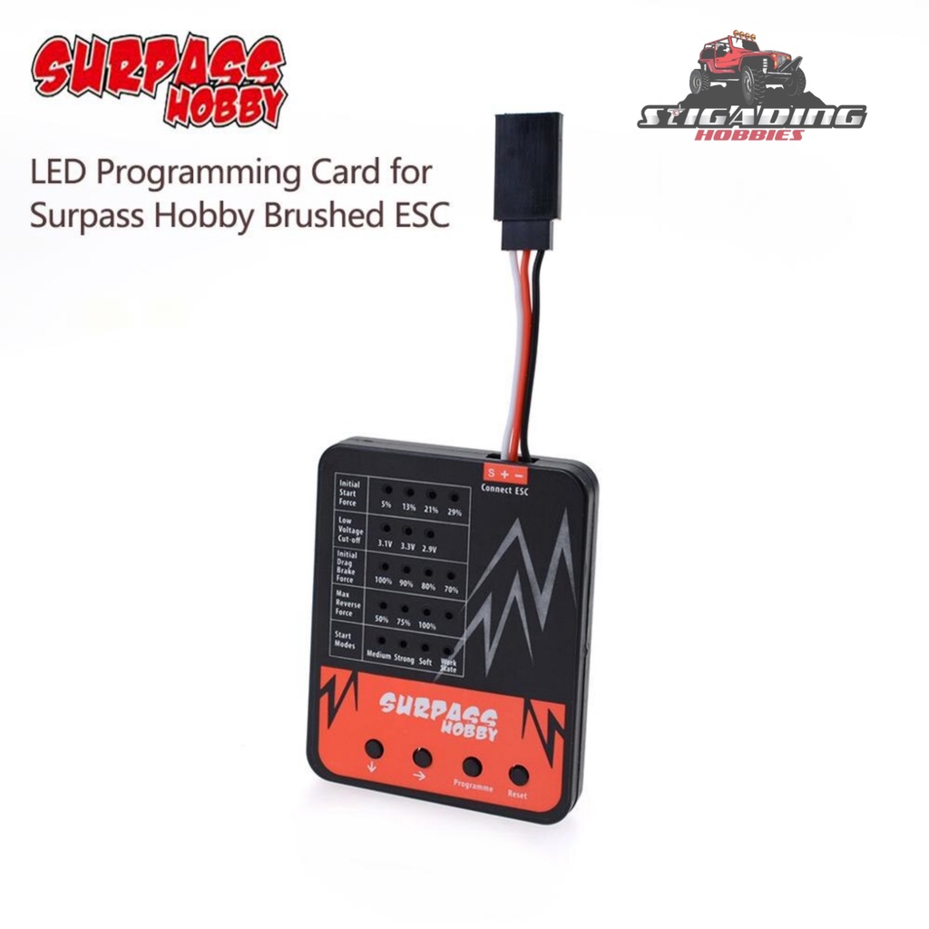 PROGRAM CARD SURPASS BRUSHED ESC 60A
