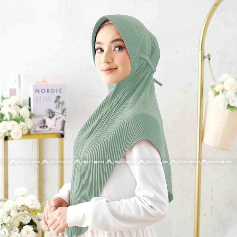kerudung jilbab hijab instan bergo maryam pad tali plisket maira jersey super premium
