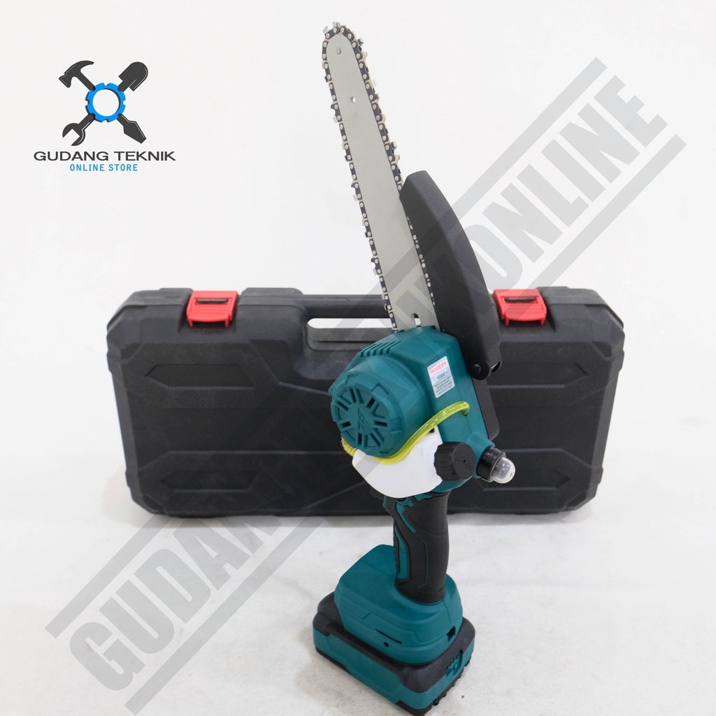 Modern M58 / Mini Cordless Chainsaw Modern M 58 Gergaji Rantai Baterai - Chain Saw Modern M-58