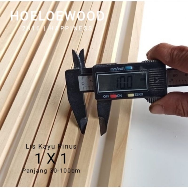 LIS KAYU RENG PINUS 1X1 ISI (10 BATANG) SUDAH DI HALUSKAN