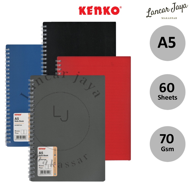 

Buku Catatan Bergaris Notebook Diary Agenda Kenko A5-RNPP-BC Basic