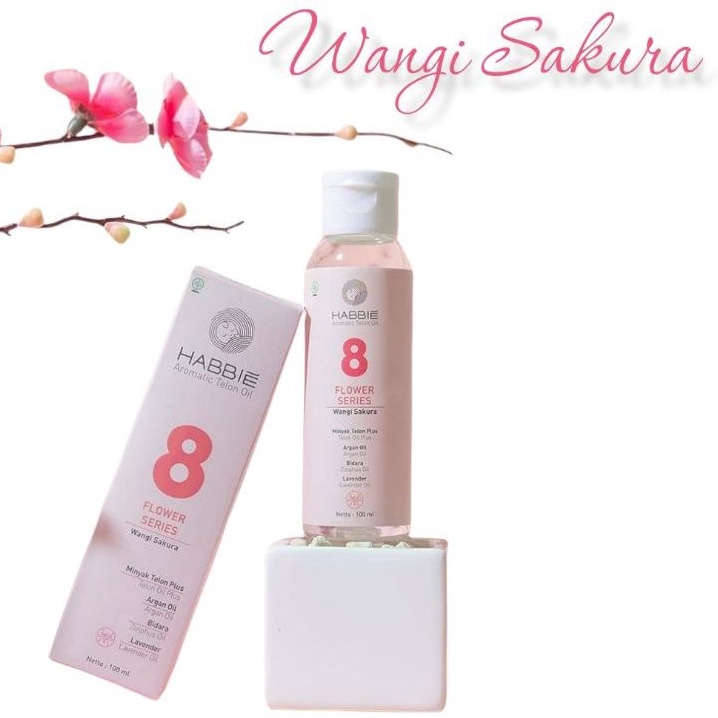 MINYAK TELON HABBIE ACEH VARIAN FLOWER NO.8 WANGI SAKURA 100ml