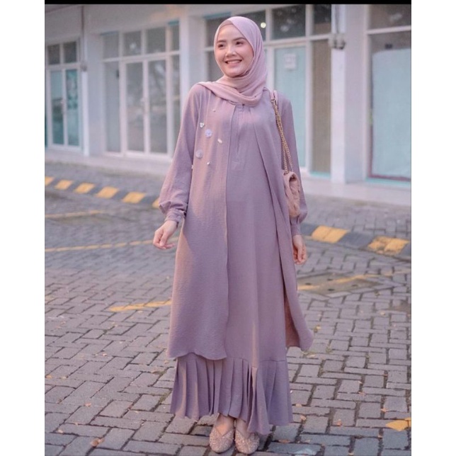 Hiliya sequin dress by hanum rahmadiyanti / gamis preloved not zara hnm uniqlo