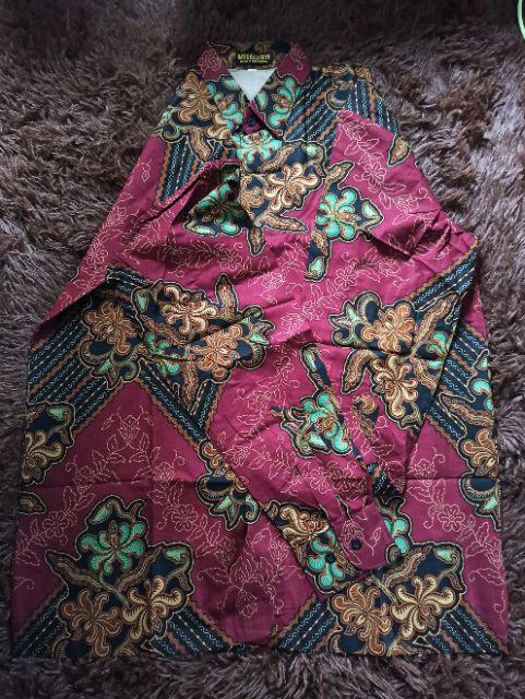 Kemeja Batik Prabu Bahan Katun Baturaden Reguler Fit A006