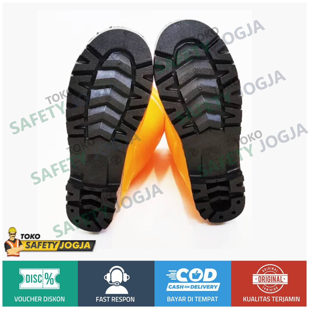 Sepatu Rubber Boots Ujung Besi Gosave