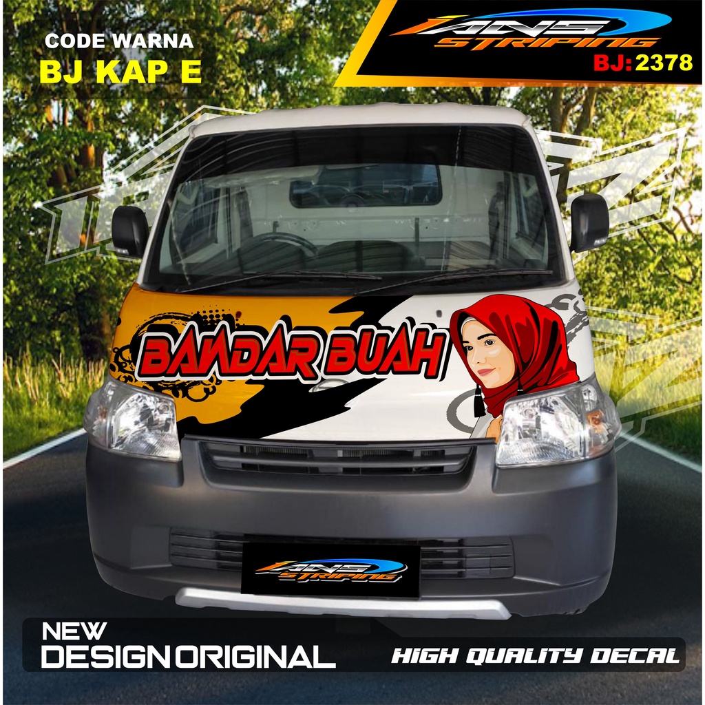 VARIASI STIKER KAP KABIN DEPAN MOBIL GRANMAX PICK UP / VARIASI STIKER KABIN DEPAN PICK UP / DECAL STIKER KABIN CARRY PICK UP L300 DLL