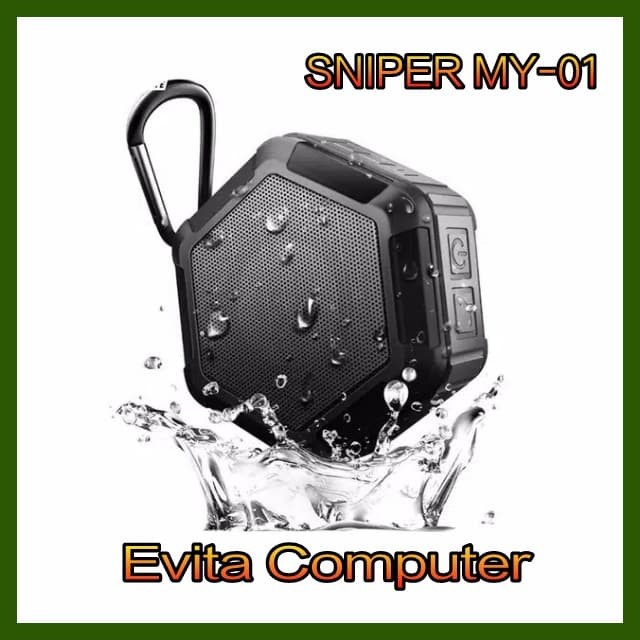 Speaker Bluetooth Mini SNIPER MY-01 Waterproof IPX7(V1Z2) ✅COD Speaker bluetooth nirkabel portabel/W