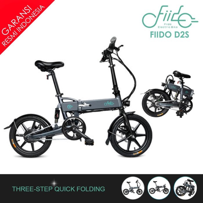 Fiido Sepeda Lipat Sepeda Listrik D2s Foldable EBIKE Hybrid Smart Bicycle