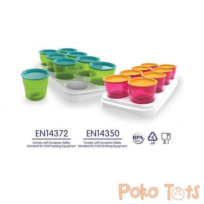 Baby Safe Multi Use Food Containers 8pcs Wadah Makanan Bayi Multi Fungsi WHS