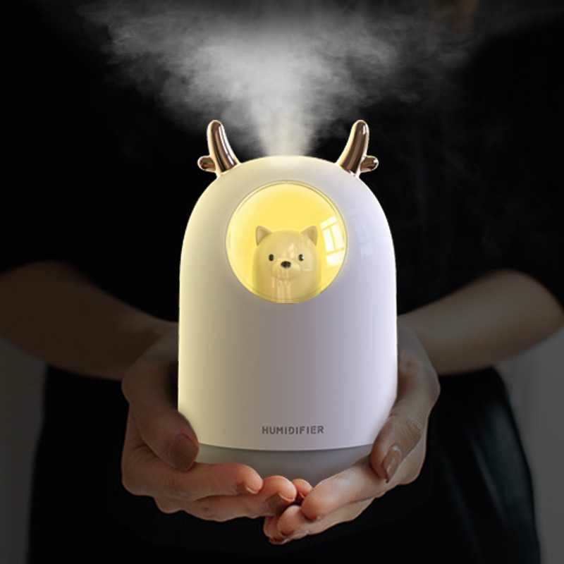 Air Humidifier Diffuser Aromaterapi Parfum Rungan Ultrasonic RGB Pet Design 300ml