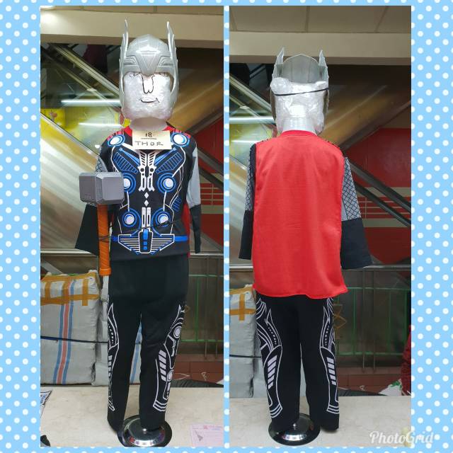 Kostum setelan baju anak superhero thor palu avenger gratis palu dan topeng terbaru terlaris UNTUK USIA 2-10 TAHUN BISA COD DAN GRATIS ONGKIR