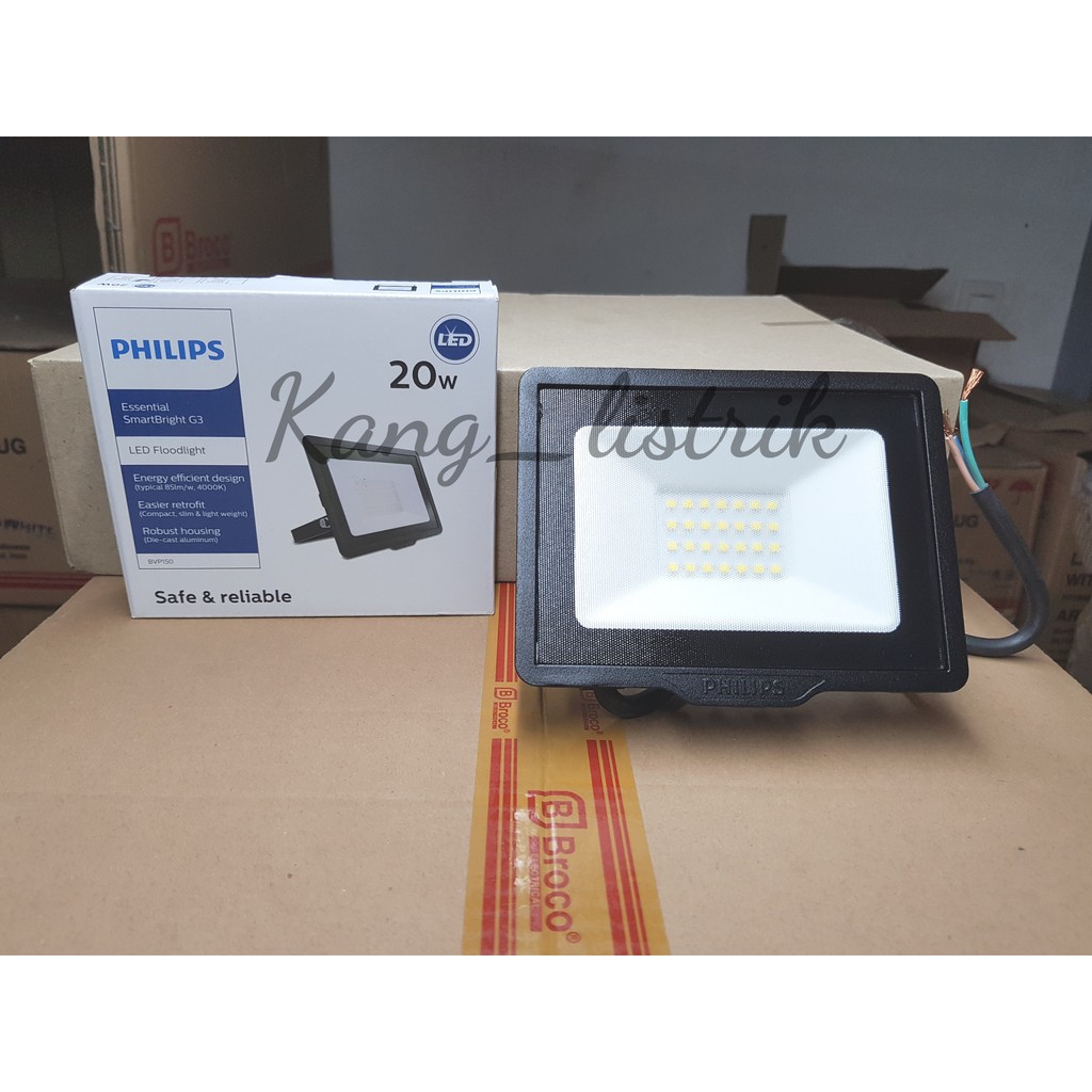 Philips BVP150 Lampu Sorot Philips 20Watt / Flood Light 20W Cool White