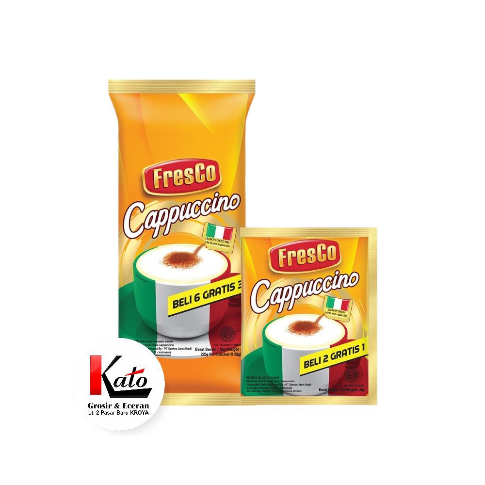 

Fresco Cappucino Bag isi 9 sachet 225gr