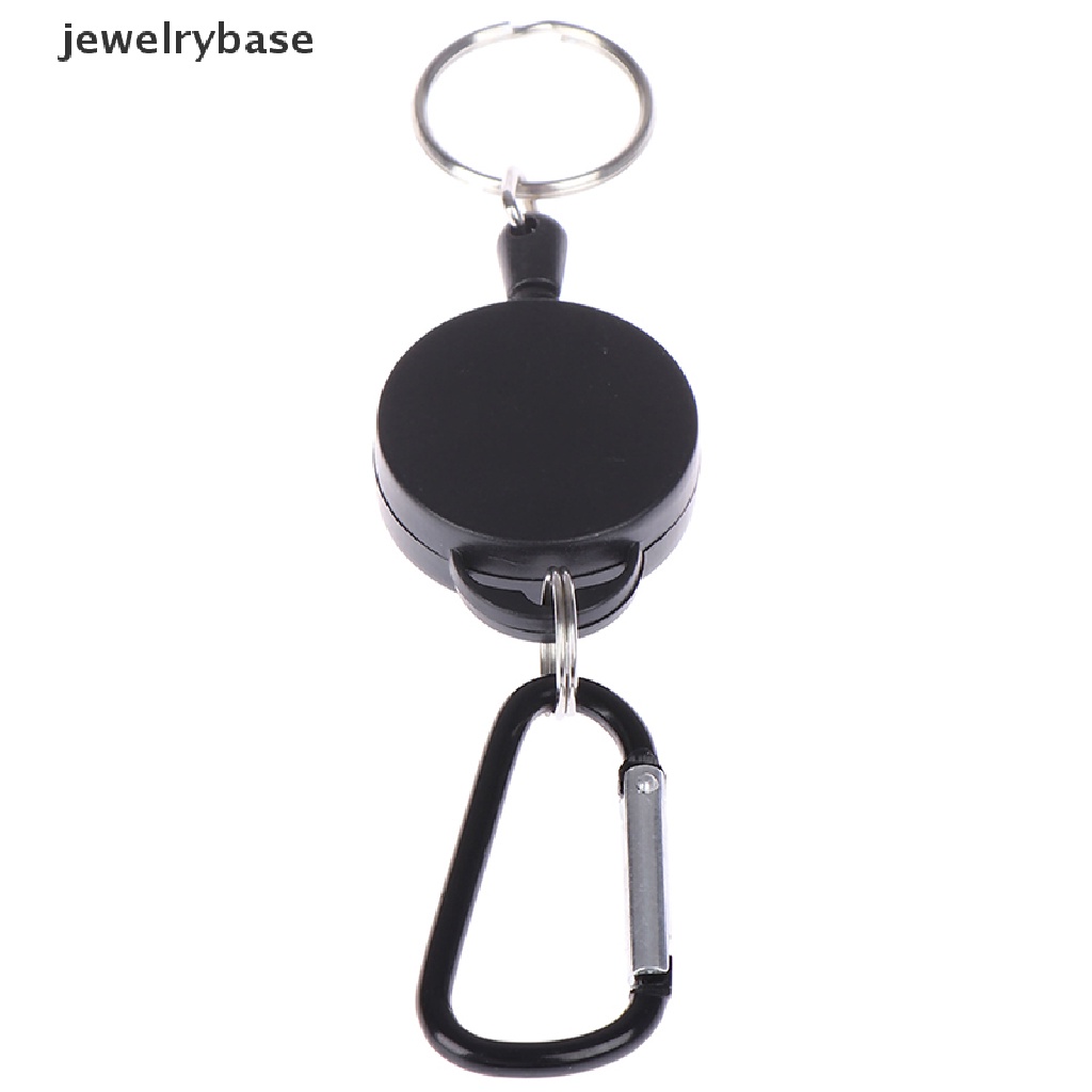 (jewelrybase) 1pc Gantungan Kunci Carabiner Teleskopik Retractable Untuk Outdoor / Olahraga