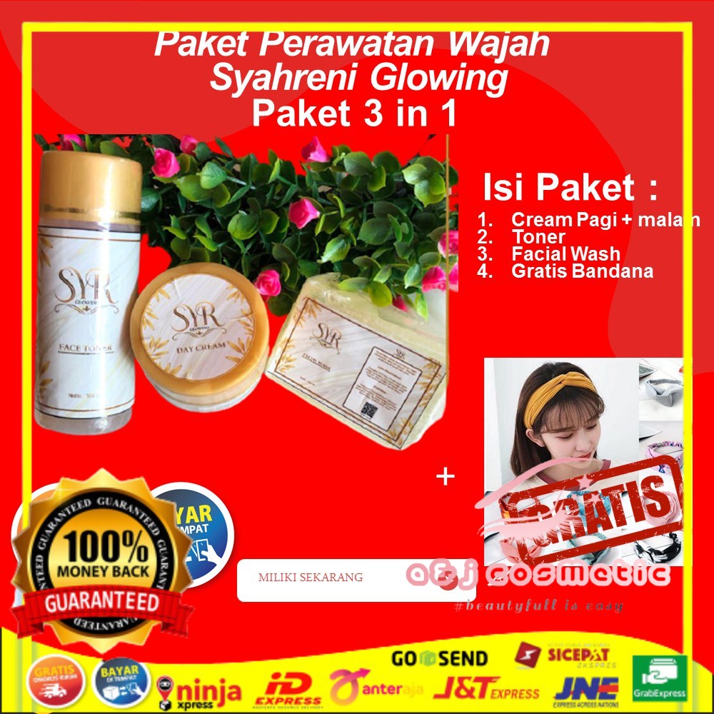 Paket perawatan wajah syr syahreni glowing paket 3in1