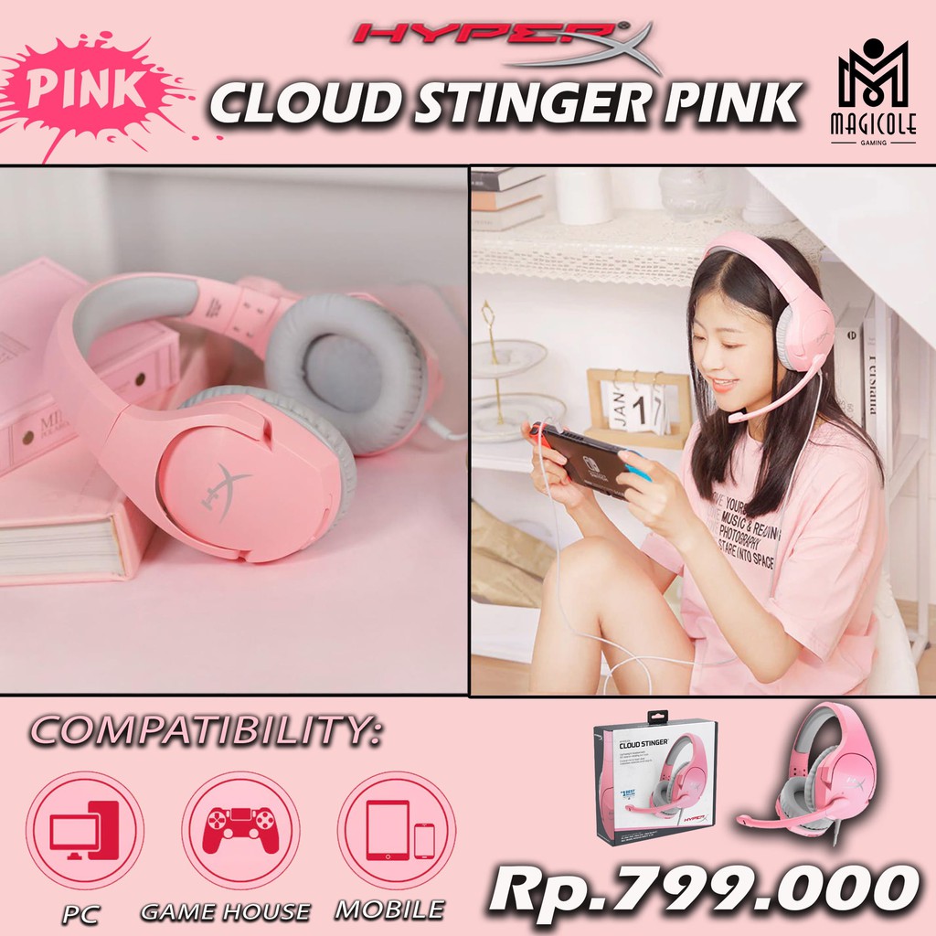 HyperX Cloud Stinger Pink - Gaming Headset