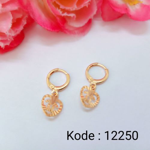 [BAYAR DITEMPAT] P 12250 Anting Jurai Lapis Emas Pusat Xuping Jakarta