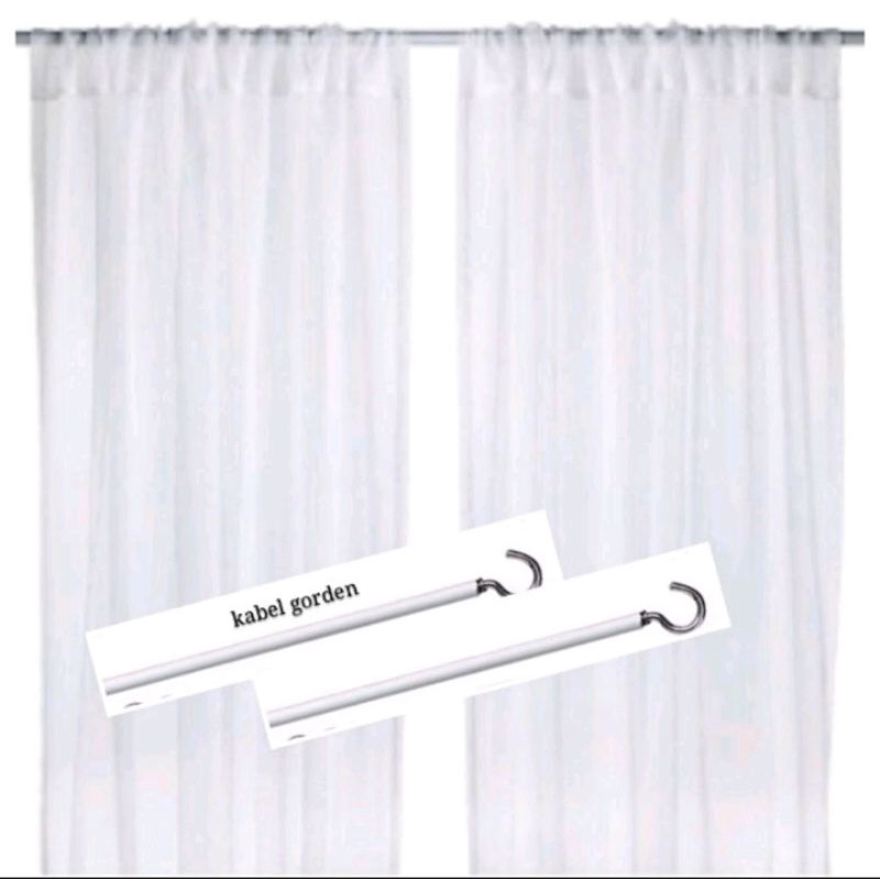 Vitrase polos model serut / kabel vitrase gorden