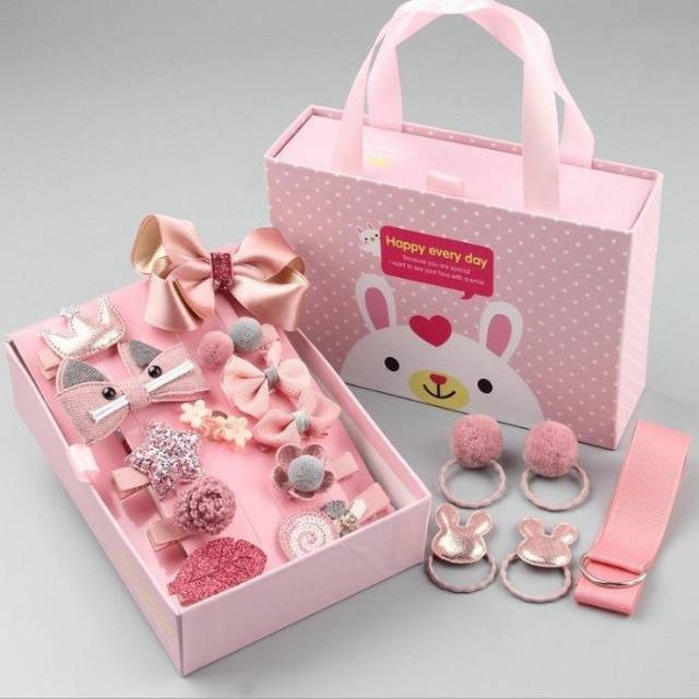 

Set jepitan anak wanita include box dan paper bag