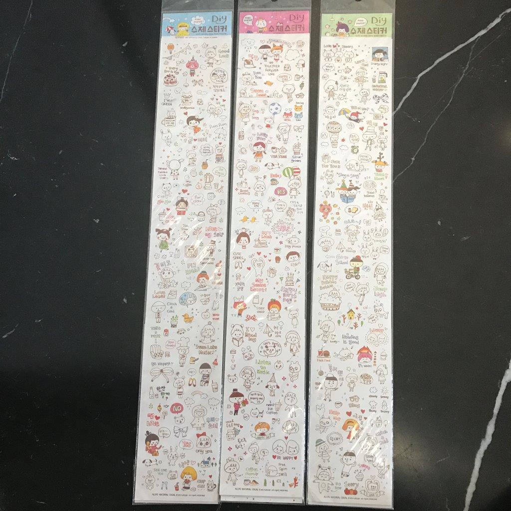 

Stiker korea stiker panjang set stiker kertas stiker anak