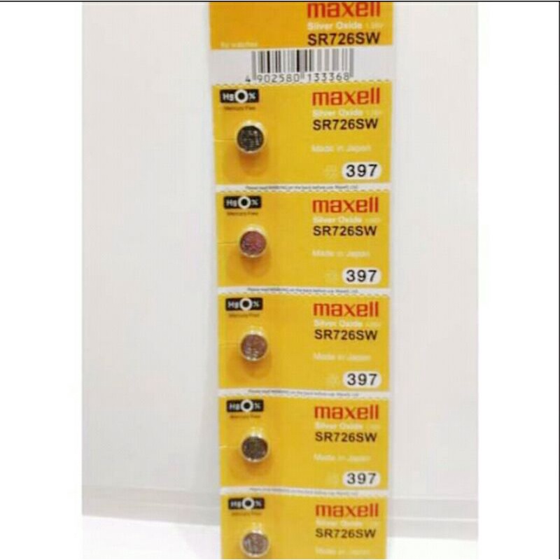 Baterai Maxell SR 726 SW 397 | Made in Japan - Original 100%
