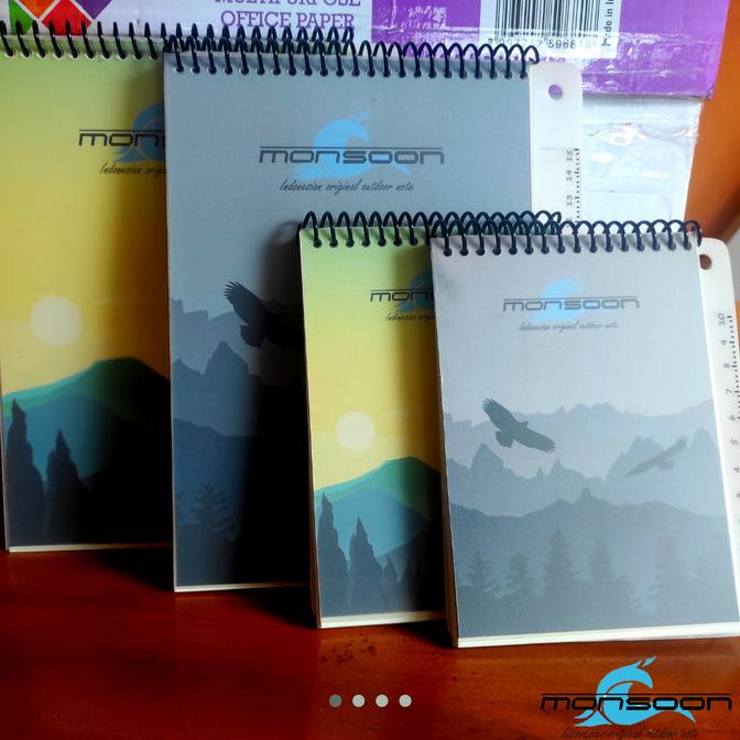 

[[COD]] Buku Anti Air A5 | Kertas Newtop | Monsoon Indonesia Outdoor Note NEW Kode 1157