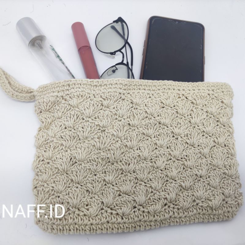 NAFF.ID-Dompet Rajut Handmade Khalida|Souvenir murah|Tempat Kosmetik