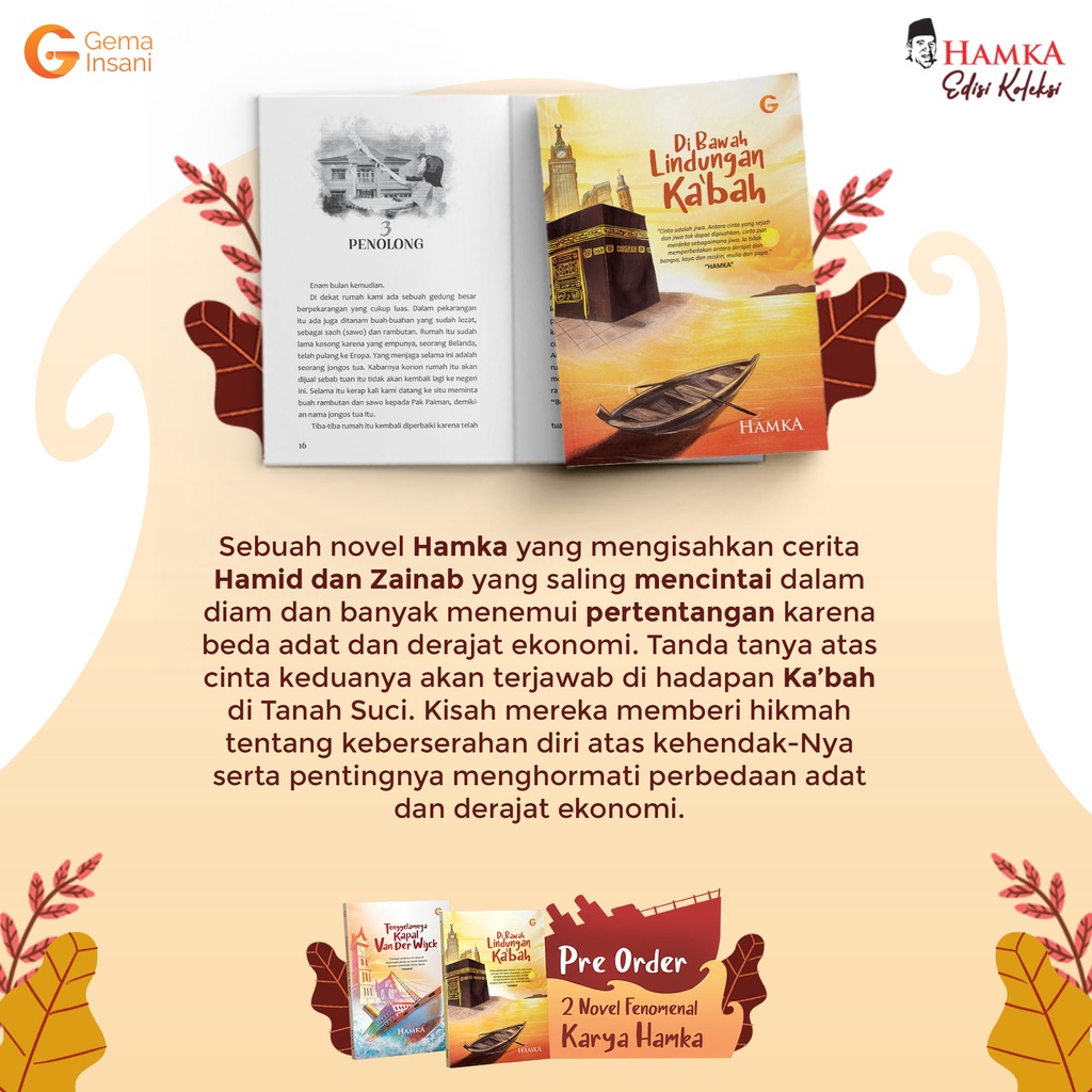 Buku Di Bawah Lindungan Ka'bah - Buya Hamka - Gema Insani 100% Original