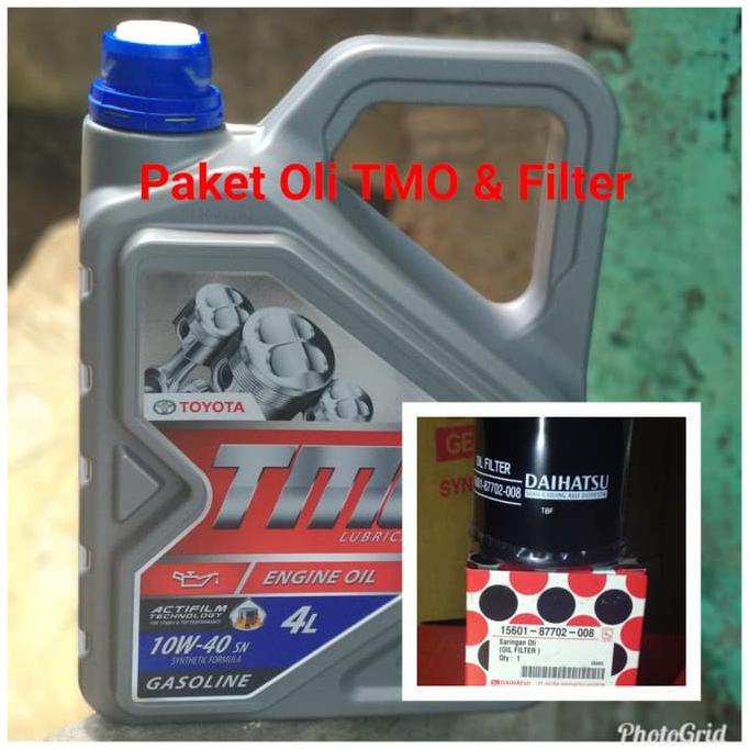 [[BISA COD]] paket oli TMO 10W-40 + FILTER OLI AVANZA XENIA CALYA SIGRA AGYA AYLA