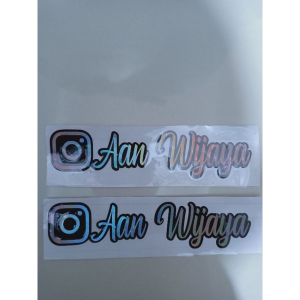 

Sticker Custom Hologram Cutting Stiker Logo Stiker Mobil Sticker Motor Sitiker Instagram Hologram