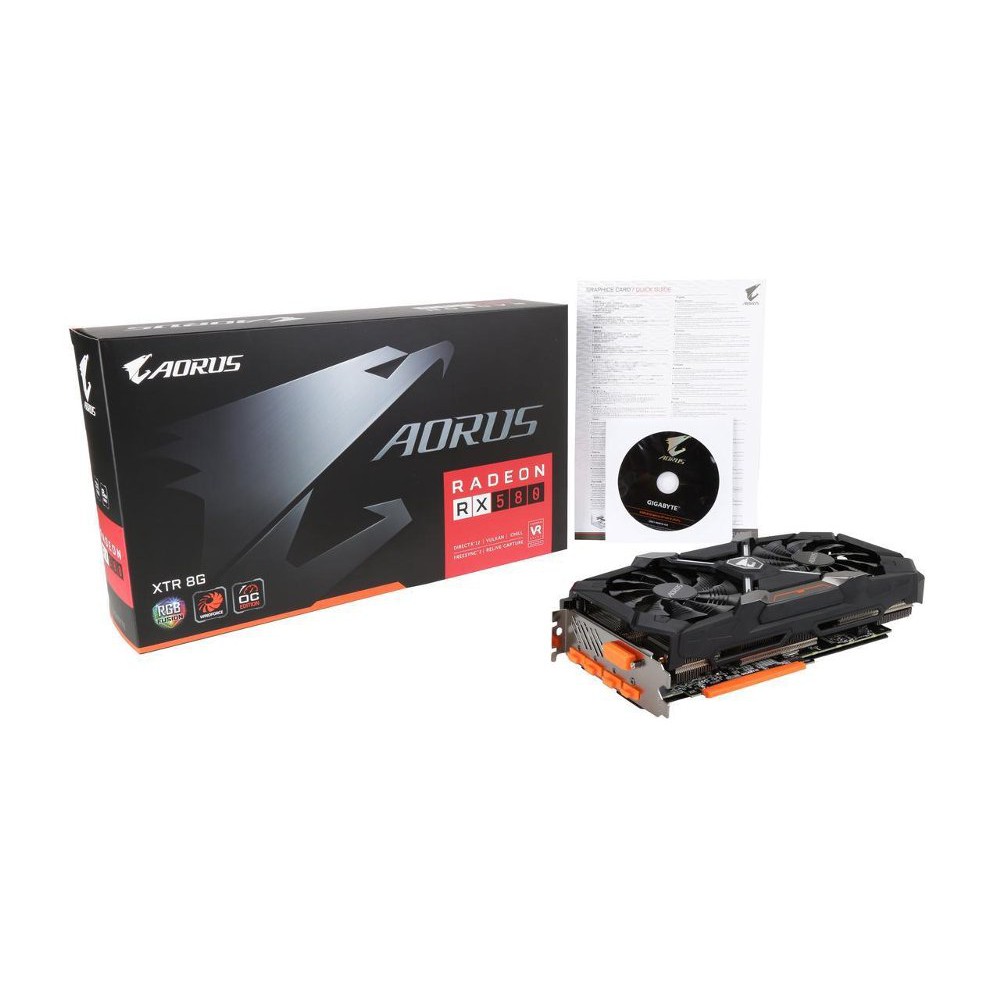 GIGABYTE AORUS Radeon RX 580 DirectX 12 GV-RX580XTRAORUS-8GD 8GB 256  Terlaris