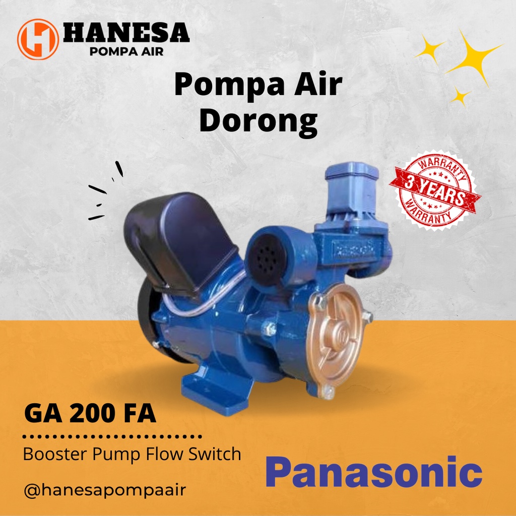 Panasonic GA 200 FA Pompa Air Pendorong Otomatis