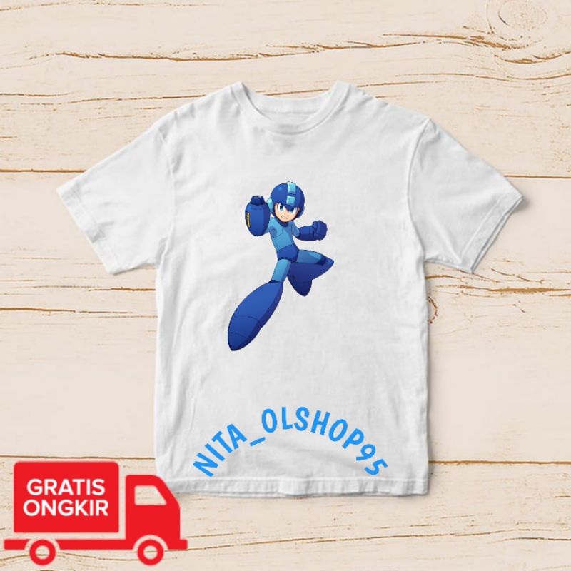 baju anak megaman Mega man , baju anak karakter