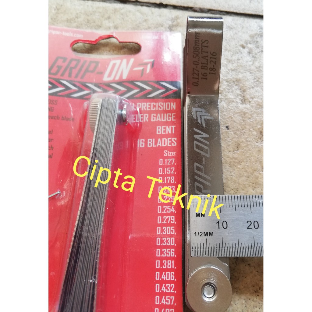 Feeler Gauge grip on model bengkok