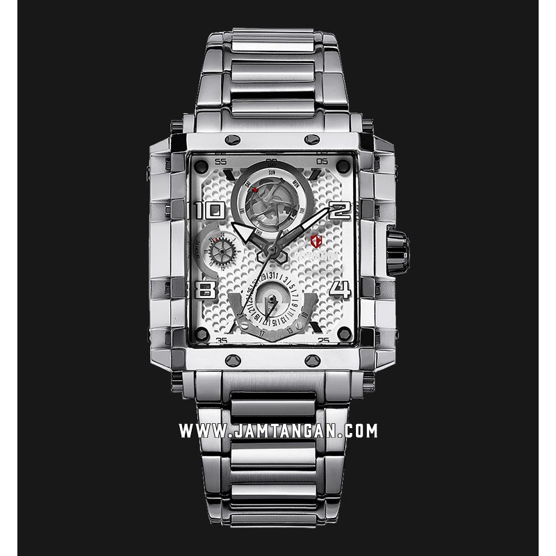 Expedition E 6757 BF BSSSL Ladies Silver Dial Stainless Steel Strap