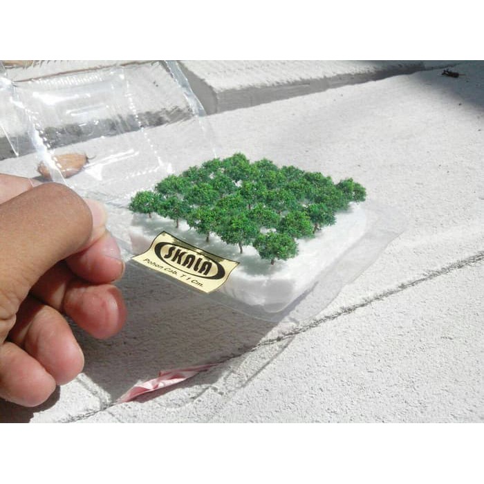 Asesoris Miniatur Bangunan&#40-Maket&#41- Pohon T : 1cm
