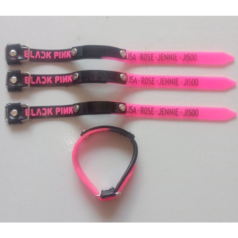 Gelang BLACK PINK karet+acrilik