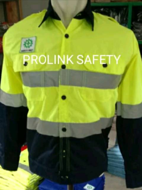 SERAGAM BAJU SAFETY STABILO DONGKER DOBLE SCOTLIGHT MODEL TAMBANG