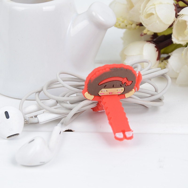 Cartoon Silicone Data Cable Organizer