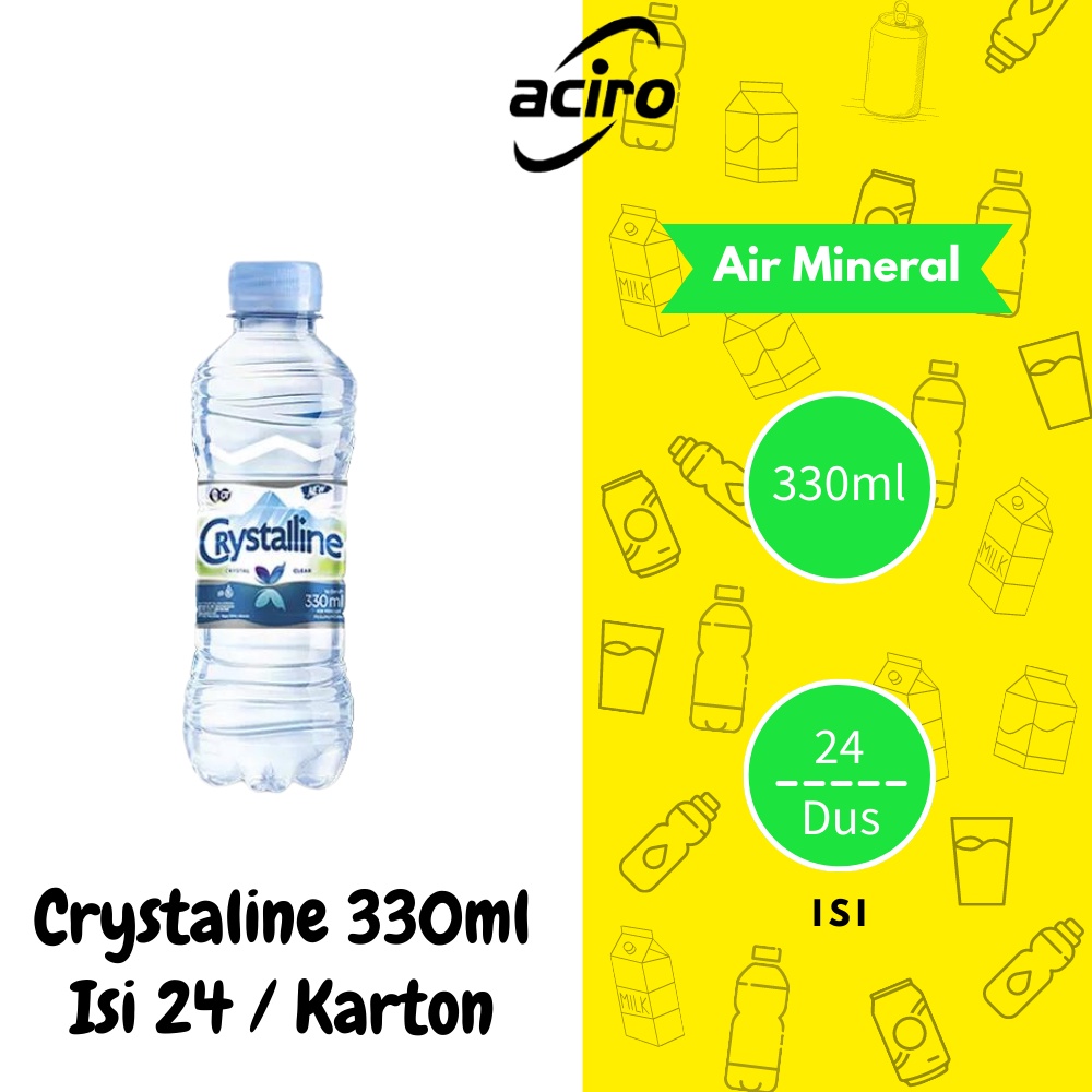 

Crystalin Air Mineral Botol 330ml Isi 24pcs / Kardus