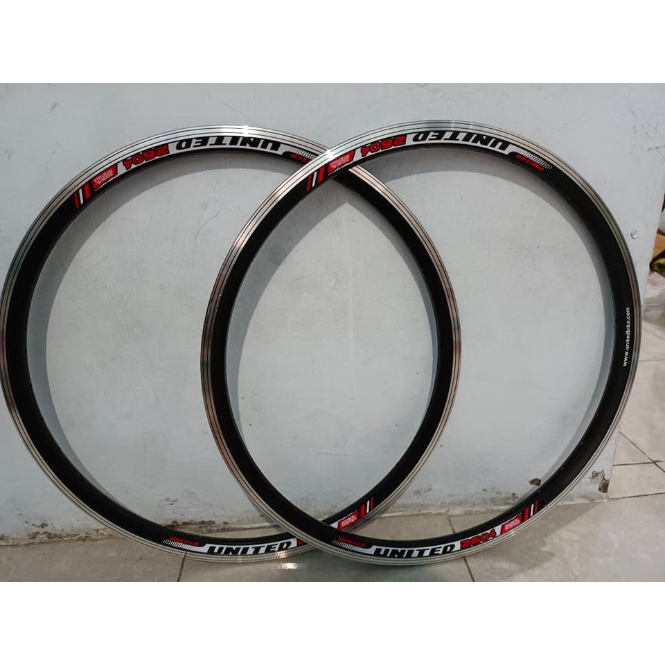 Velg Rims Sepeda MTB United 26 Inch Lubang Hole 36 Alloy Double Wall 2604