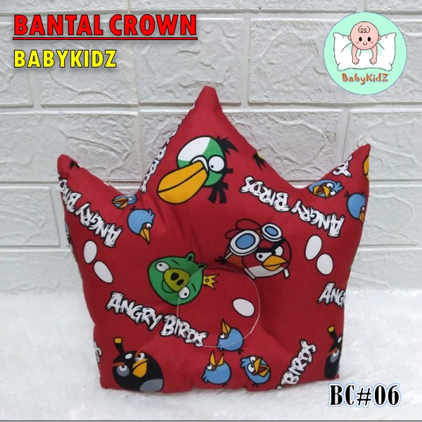 Bantal Bayi Anti Peyang Mahkota Crown Motif Karakter