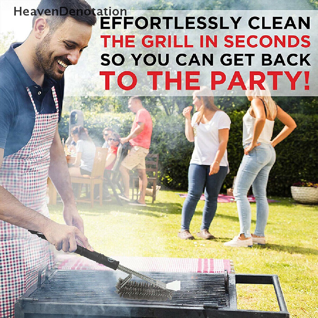 Alat Sikat Pembersih Panggangan Bbq Bahan Kawat Stainless Steel