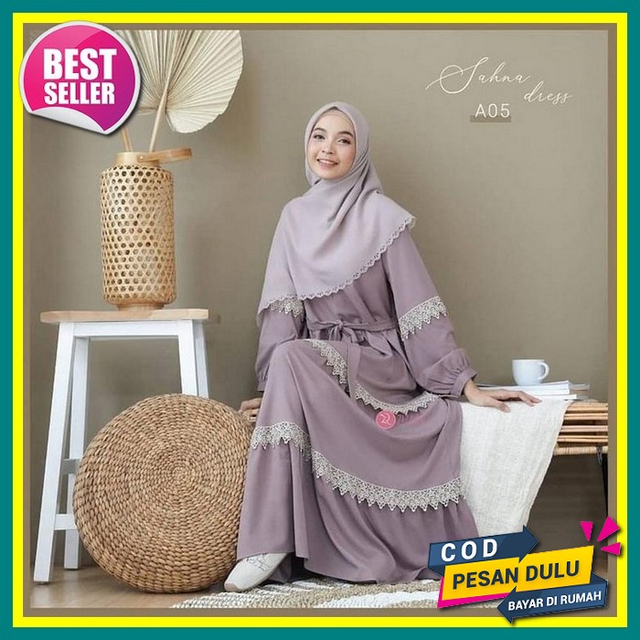 Red Rose Maxi Dress Gamis Bangkok Mawar Merah Import Original Gamis Korean Style Fashion Muslim Terb