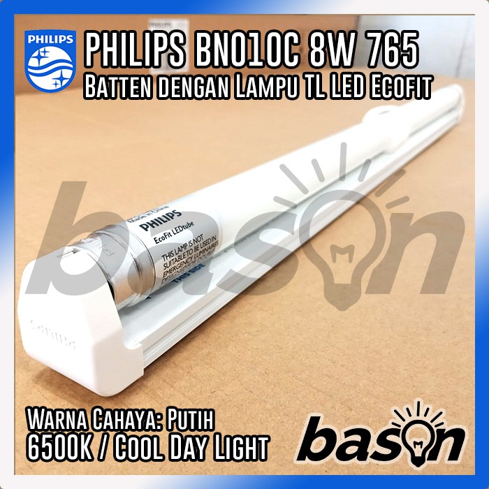 PHILIPS BN010C 8W 1xTLED /765 L600 - LED Tube Batten - KHUSUS OJOL