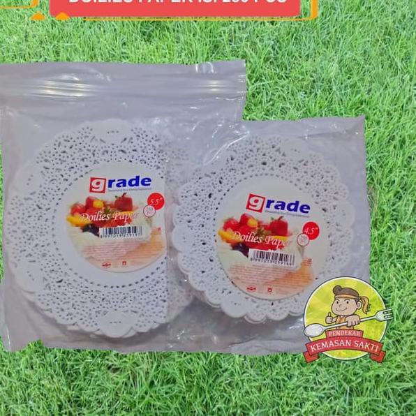 

DFGPC* ✪(Isi 250) Paper Doyleys / Paper Doilies / Alas Kertas Renda Round 14cm **T